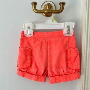 Jacadi girls shorts, size 12 months